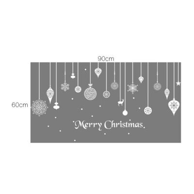 

Merry Christmas Removable DIY Wall Stickers Shop Window Stickers Noel Christmas Decorations for Home Natal New Year Decoration