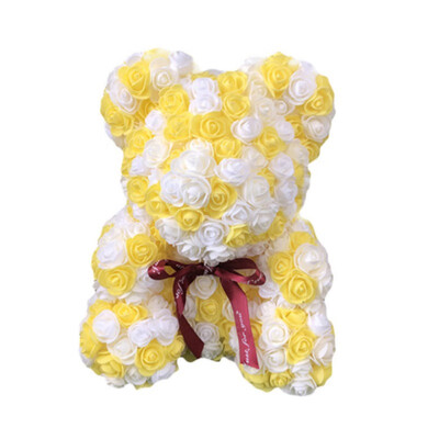 

Artificial Flowers Rose Bear Multicolor PE Foam Rose Teddy Bear Girlfriend Anniversary Valentines Day Gift Birthday Party Decor