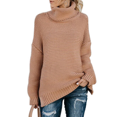 

Autumn winter slim solid sweaters women&pullovers long sleeve casual sweater Turtleneck Loose Long Sleeve Warm Sweater