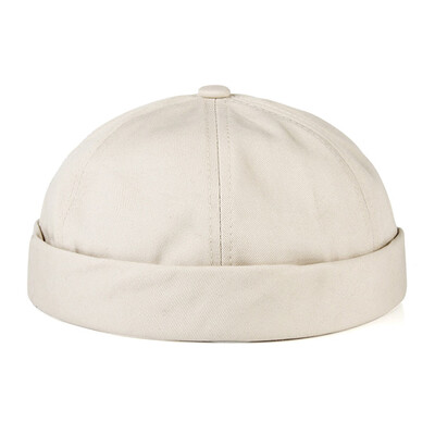 

Unisex Women Men Casual Docker Sailor Biker Cap Adjustable Brimless Skull Beanie Hat