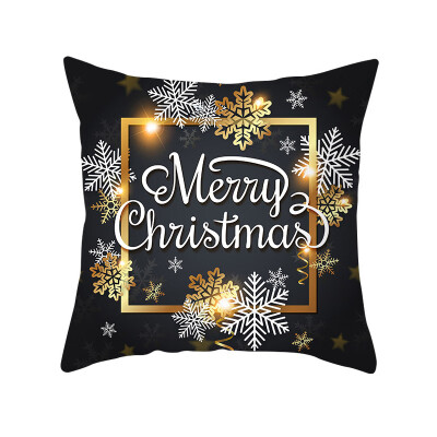 

Merry Christmas Happy New Year Pillowcase Decoration Pillow Cover for Home Decoration Cushion Xmas Gift 4545cm