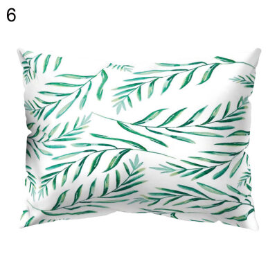 

Multicolor Eucalyptus Leaf Cactus Peony Pillow Case Cushion Cover Home Decor