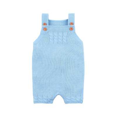 

Newborn Overalls Baby Boys Girls Knitted Clothes Little Girls Infant Romper Sleeveless Toddler Boys One Piece Jumpsuits