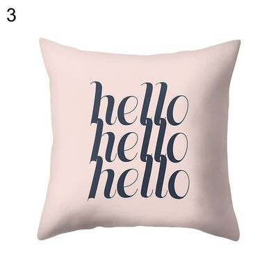 

Letter Love Hello 2019 Throw Case Cushion Cover Sofa Bed Car Cafe Office Decor