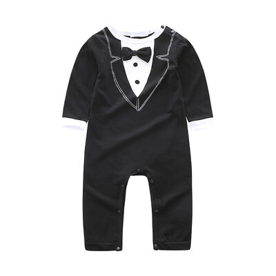 

New Baby Rompers Autumn Baby Boy Jumpsuit Long Sleeve Solid Color Newborn Infant Clothing
