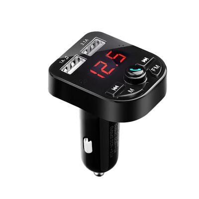 

Bluetooth 50 FM Transmitter Car MP3 Player LCD Display Dual USB Phone Charger TF CardU-disk Music Play