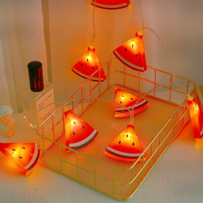 

15M 10 LEDs String Lights Copper Wire Battery Operated Artificial Fruit Design Decorative Fairy Light For Party Home Decoration