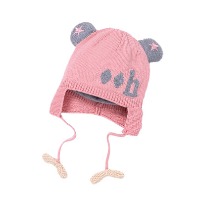 

Autumn Baby Girls Boys Hats Toddler Star Printed Hats With Ear Design Casual Caps Headwear