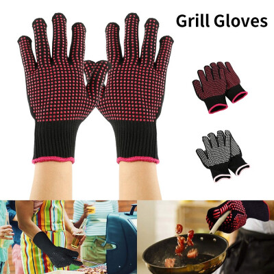 

Barbecue Kitchen Gloves BBQ Oven Mitts Baking Glove Extreme Heat Resistant Multi-Purpose Grilling Cooking Gloves