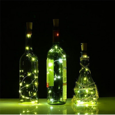 

Christmas Halloween Party Decor Ornament Red Wine Stopper for Christmas Party Dinner Solar Energy LED light Cork Wine Stopper