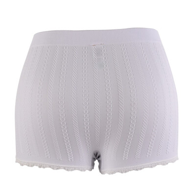 

New Womens Girl Panties Seamless Anti Emptied Underwear Girl Briefs Lady Slimming Plus Size Lace Crochet Safety Short Pants