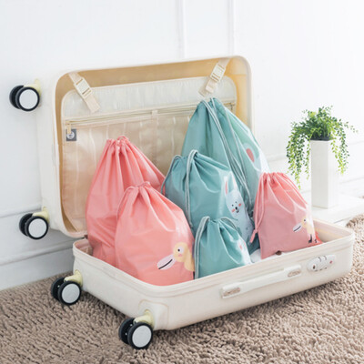 

Shouyou travel storage bundle pocket set waterproof drawstring clothing storage bag sorting finishing bag 3 large size JD-SN-32 Song Meng mouse