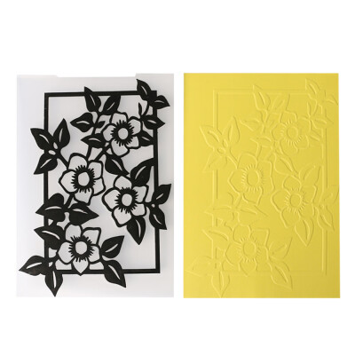 

Template Textured Impressions Decorative Frame Embossing Folder Cake Biscuit Fondant Mold Card Craft Making Wedding Decoration Sty