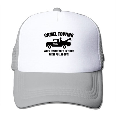 

SHINENGST Camel Towing Mesh Trucker CapsHats Adjustable For Unisex Black