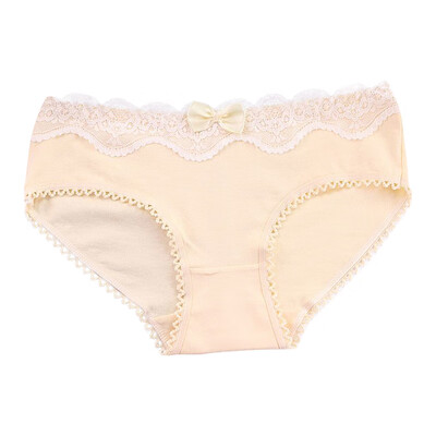 

Panties Women Cotton Underwear Sexy Lace Cute Bow Girls Briefs Soft Comfort Lingerie Fashion Female Low Waist Hip Shaping