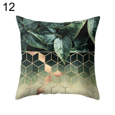 

Summer Fresh Leaves Cactus Flamingo Pillow Case Cushion Cover Sofa Bed Car Decor