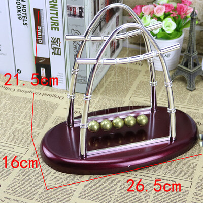 

Gobestart Arc-shaped Newtons Cradle Balance Ball Science Puzzle Fun Desk Toy