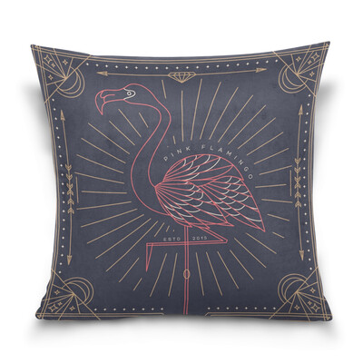 

ALAZA Throw Pillow Cover 16 X 16 inch Christmas Gift Cushion Cover with Bird Printed Pillowcase