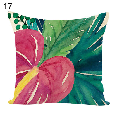 

Flower Green Plants Square Throw Pillow Case Cushion Cover Sofa Bed Car Decor