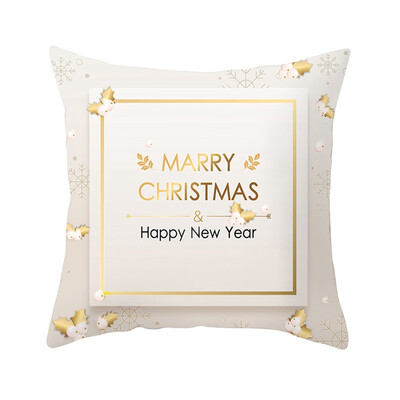 

18x18" Snowflake Cushion Cover Christmas Sofa Cushion Cover Home Decoration
