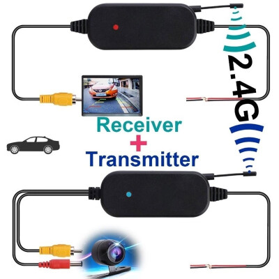 

24G Wireless Color Video Transmitter Receiver for Car Rear Backup View Camera Suitable for DVD NabifationCar DisplayPadcar MP5