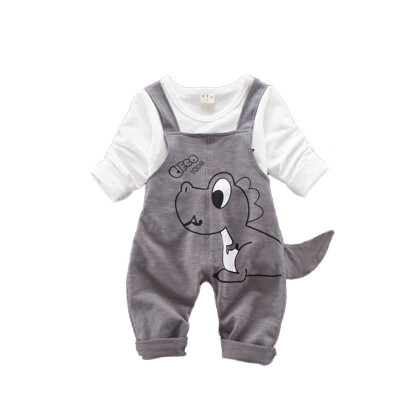 

Baby Boy Clothes Long Sleeve Newborn Baby Sets Infant Clothing Casual T-shirt Suspender Trousers 0-3T