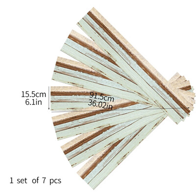 

7Pcs 915x155cmCM Floral Wood Grain Sticker Self Adhesive PVC Floor Tiles Plank Sticker for Hotel Bedroom Ground Decal Floor