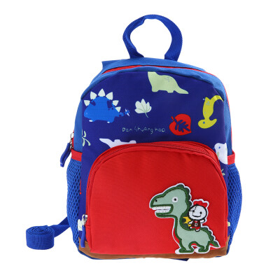 

Kids Backpack With safety Harness Canvas Cute Cartoon Dinosaur Travel Backpack Children Kindergarten Schoolbags Lunch Bag For 1-3