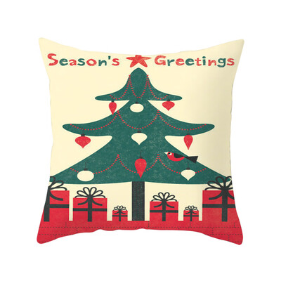 

Tailored Merry Christmas Soft Peach skin Throw Pillow Pillow Cover 45x45cm Home Decor