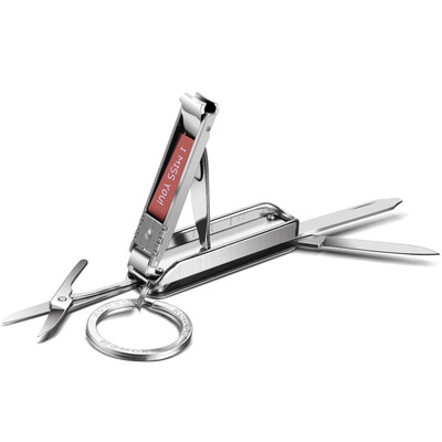 

Korea Kowell Han Kewei nail clippers stainless steel nail scissors nail file key ring screwdriver knife scissors BT-MC2000 red import