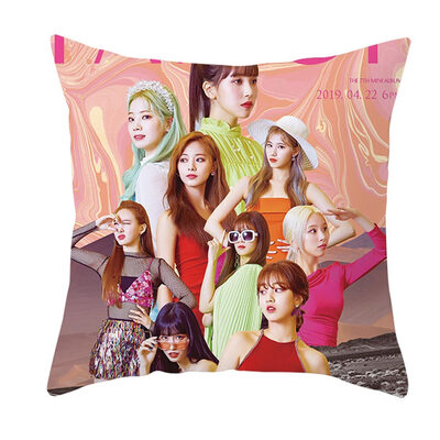 

Kpop Blackpink New Album "Kill This Love"&TWICE"Fancy You" Square Throw Pillow Case Cushion Cover 18x18 inch