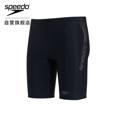 

Speedo speed ratio Tao dynamic comfortable high elastic anti-chlorine fitness casual soft&quick-drying mens five-point knee-length swimming trunks 809529A839 black gray 40