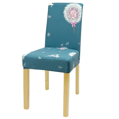 

2 4Pcs Christmas Stretch Removable Chair Cover Printing Seat Case Slipcover Home Decoration