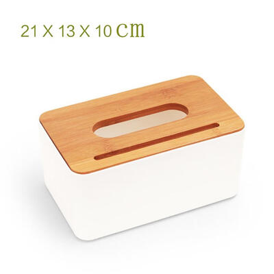 

Home Kitchen Wooden Plastic Tissue Box Solid Wood Napkin Holder Case Simple Stylish 2018 New