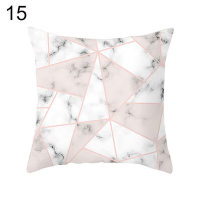

Marbling Geometric Pattern Pillow Case Cushion Cover Home Office Chair Sofa Decor