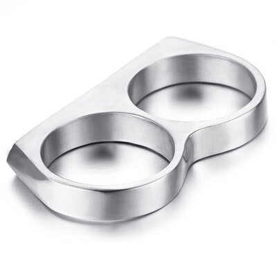 

Punk Style Mens Ring Two Fingers Charm Ring For Men Two Finger Rings Party