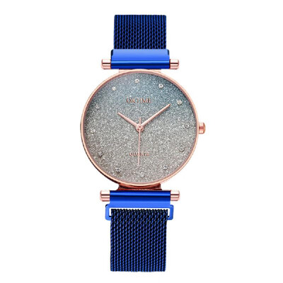 

Starry Sky Female Wrist Watch Quartz Movement Wristwatch Bracelet Mesh Band for Ladies