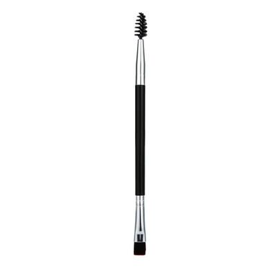 

Gobestart Double Head Makeup Brush Wood Handle Double Sided Eyebrow Flat Angled Brushes