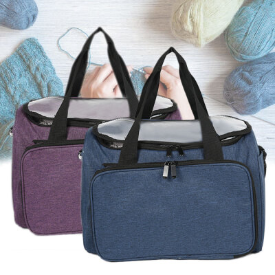 

Portable DIY Large Knitting Organizer Crochet Tote Bag Yarn Crochet Storage Bag