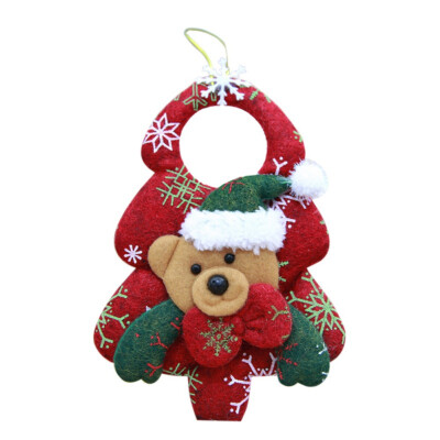 

christmas door hanging Christmas Tree Pendant Santa Door Window Hanging Ornaments Christmas Decoration Festival Gift Supplies