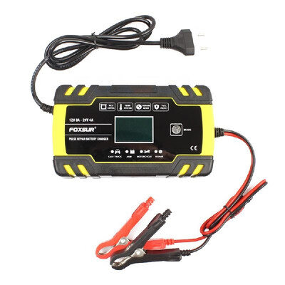 

12V 24V Pulse Repairing Charger with LCD Display Motorcycle & Car Battery Charger AGM GEL WET Lead Acid Battery Charger