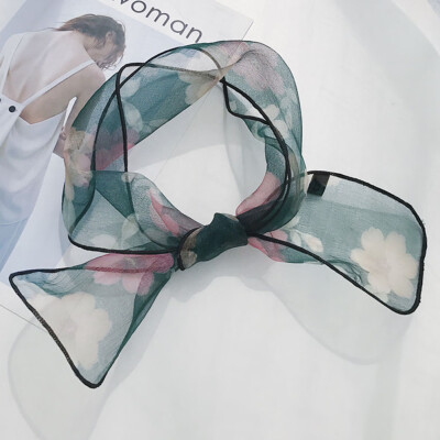 

Spring Summer Autumn Solid Color Thin Silk Scarves Chiffon Georgette Women Scarf Summer Sun Headscarf Small Square Scarf