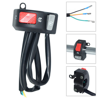 

ATV Motorcycle 78 Handlebar Headlight Fog Light Horn ON OFF Start Kill Switch