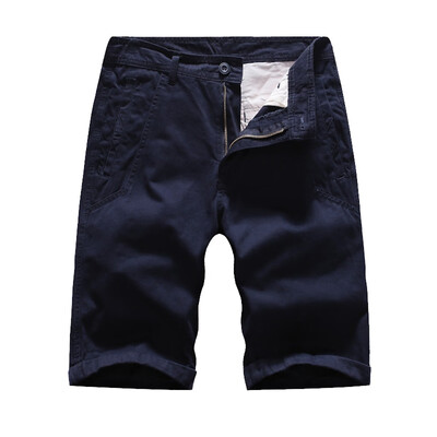 

Gobestart Mens Pocket Short Pants Casual Solid Color Straight Slim Fit Trousers Jeans