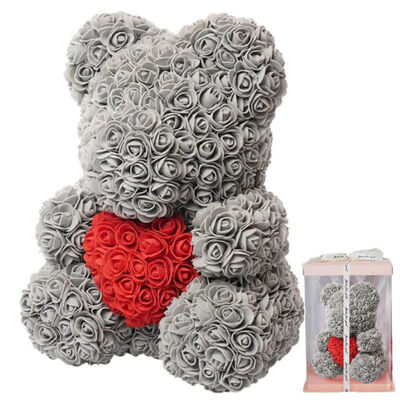 

Artificial Rose Decorations Cute Cartoon Girlfriend Kid Gift Mothers Day Gift Valentines Romantic Gift Box PE Rose Bear