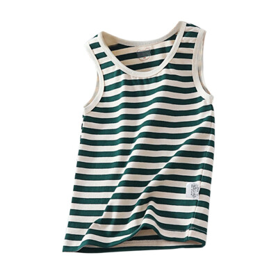 

Kids Underwear Model Cotton Girls Stripe Tops Solid Color Girls Vest Children Singlet Tops Undershirt for 2-7 Years