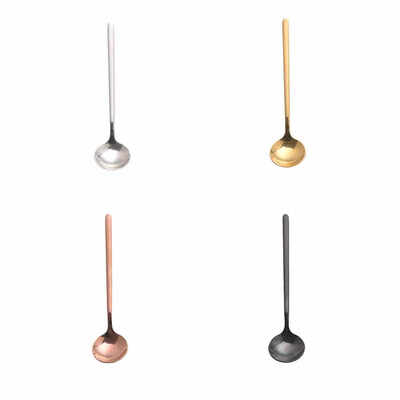 

13cm Stainless Steel Tea Coffee Mixing Spoon Cocktail Ice Cream Soup Home Teaspoon