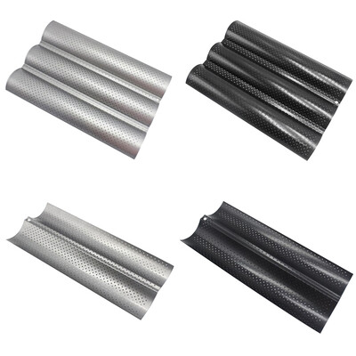 

23 Groove Wave French Bread Baking Tray Carbon Steel Non-Stick Kitchen Baguette Bake Mold Pan