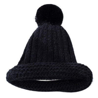

Winter Warm Baby Hat Children Boy Girl Knitted Beanies Cap Crochet Thick Kid Hats