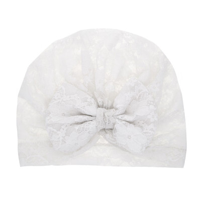 

Soft Baby Turban Newborn Baby Bow Lace Floral Pattern Girls Sleep Caps Baby Hat Baby Girls Hats Elastic Cap
